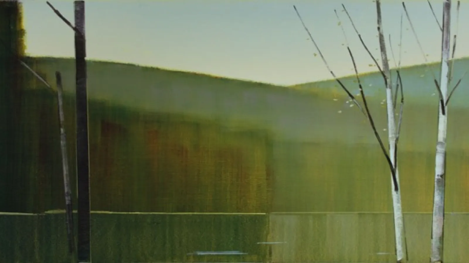 2017,VIII.II oil on panel 32”x70" 
