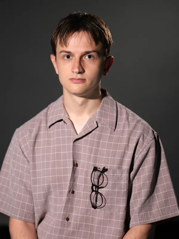 a person looking at the camera